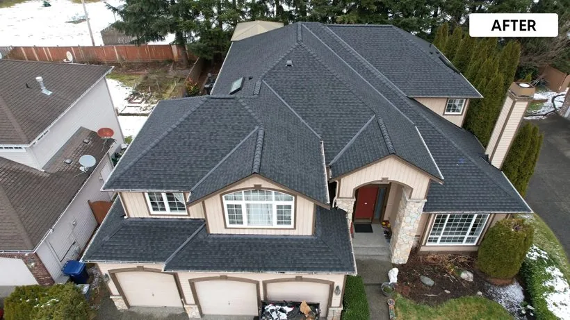 Roof after Valentin Roofing re-roof